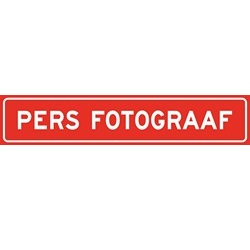 Autobord PERS FOTOGRAAF magneet 50x10cm